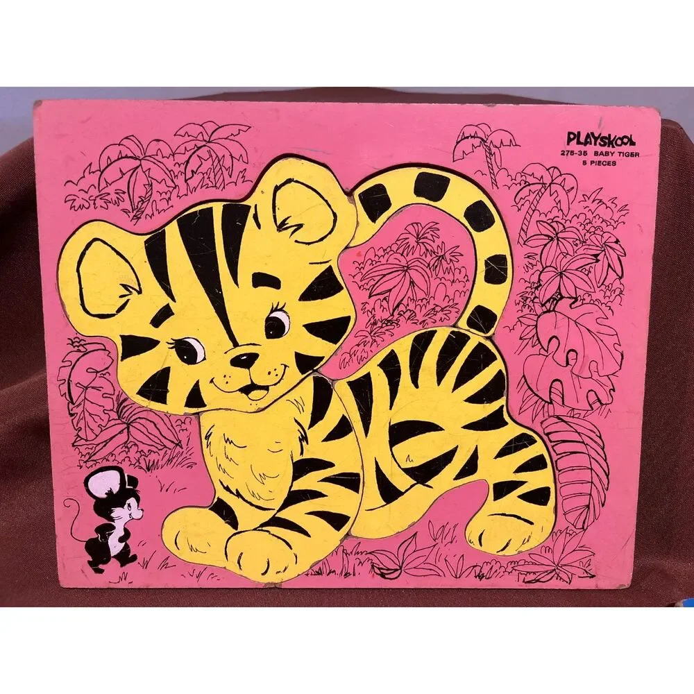 8 Playskool Wooden Puzzles